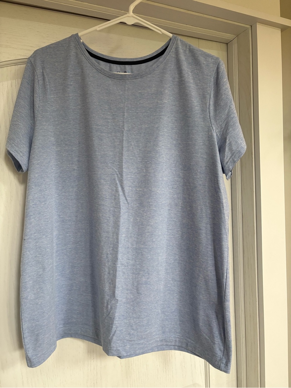 croft & barrow Light Blue Short Sleeve Crewneck Tee